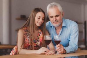 What attracts an older man to a younger woman